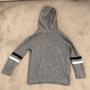 Girls Grey Hoodie Top